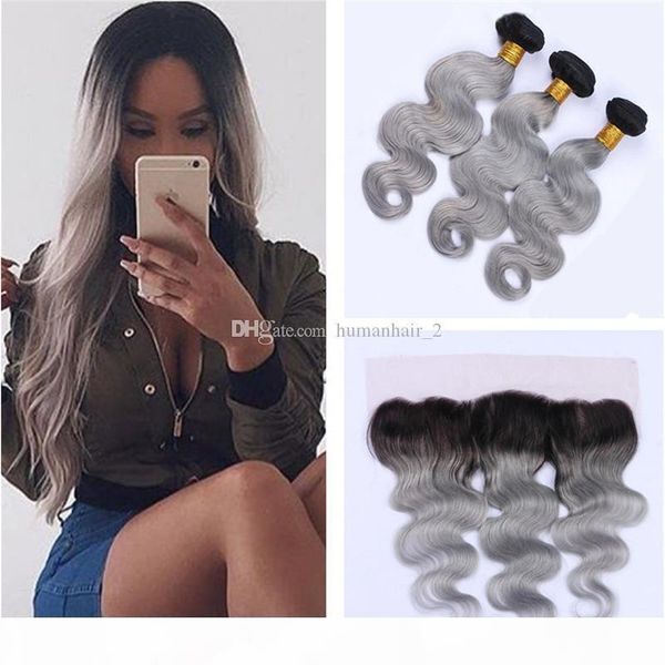 9a grade brazilian virgin ombre hair with frontals 1b sliver grey ombre body wave hair with lace frontal closure ombre human hair bundles, Black;brown
9a grade brazilian virgin ombre hair with frontals 1b sliver grey ombre body wave hair with lace frontal closure ombre human hair bundles, Black;brown