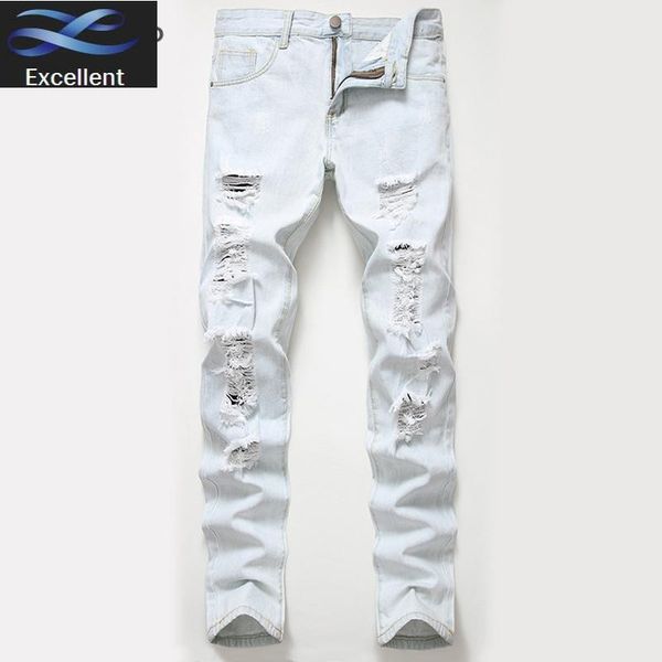 clothes 2021 mens biker jean slim fit motorcycle vintage distressed ripped white jeans denim pants for men, Blue 
clothes 2021 mens biker jean slim fit motorcycle vintage distressed ripped white jeans denim pants for men, Blue