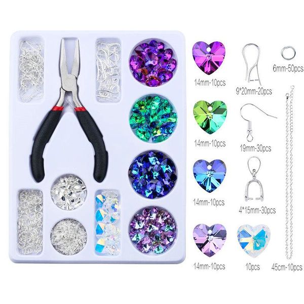 a set jewelry making kit necklace earrings findings crystal glass charms pendant beads earring hooks handmade craft supplies wmtdpd
a set jewelry making kit necklace earrings findings crystal glass charms pendant beads earring hooks handmade craft supplies wmtdpd