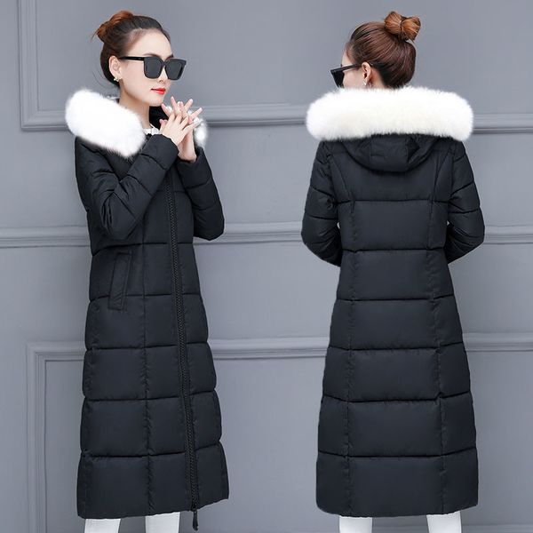 2021 new winter jacket women plus size cotton padded chic coat fashion long slim hooded fur collar outwear coat t72c, Black
2021 new winter jacket women plus size cotton padded chic coat fashion long slim hooded fur collar outwear coat t72c, Black