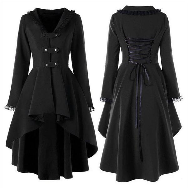 2019 new fashion gothic vintage mid long trench coat women black slim belt cloak mujer windbreaker female abrigos brazil g7, Tan;black
2019 new fashion gothic vintage mid long trench coat women black slim belt cloak mujer windbreaker female abrigos brazil g7, Tan;black