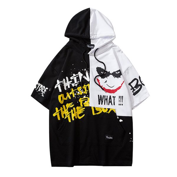graffiti correspondence printed with hood male shirt thin european and american popular hip-hop brand loose half sleeve hoodie vqkp, White;black
graffiti correspondence printed with hood male shirt thin european and american popular hip-hop brand loose half sleeve hoodie vqkp, White;black