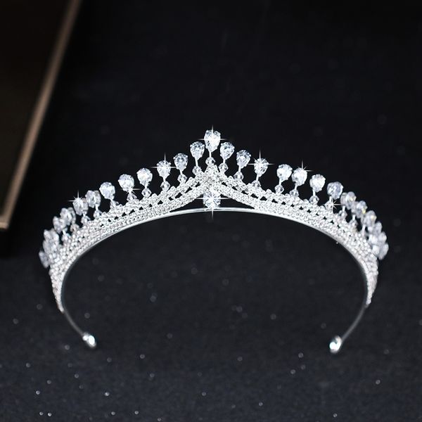 fashion silver wedding accessories zircon crystal tiaras crowns for women bridal diadem queen princess hair jewelry pageant y200409, Slivery;golden
fashion silver wedding accessories zircon crystal tiaras crowns for women bridal diadem queen princess hair jewelry pageant y200409, Slivery;golden