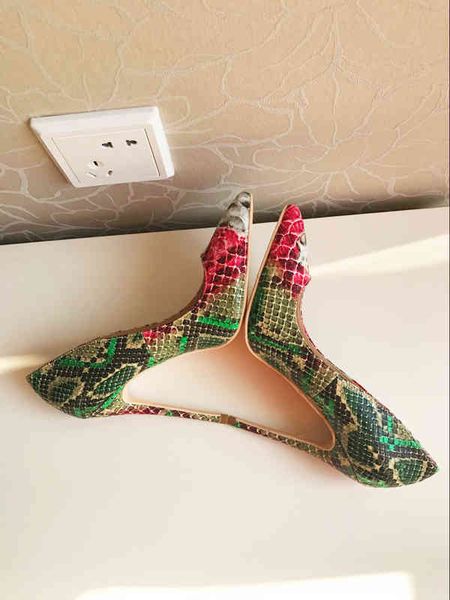 fashion casual women pumps split green snake python real leather point toe high heels shoes corn heeled brand 120mm 100mm, Black
fashion casual women pumps split green snake python real leather point toe high heels shoes corn heeled brand 120mm 100mm, Black