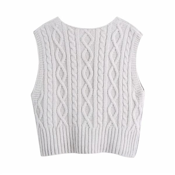 new 2021 grey cable knit women spring fashion sleeveless cropped knitting vest woman casual v neck sweater 0zew, White;black
new 2021 grey cable knit women spring fashion sleeveless cropped knitting vest woman casual v neck sweater 0zew, White;black