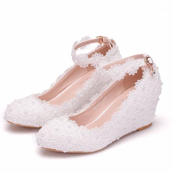 2020 women's wedges shoes white lace flower pearl med-heeled shoes bride wedding ladies buckle single plus size 411, Black
2020 women's wedges shoes white lace flower pearl med-heeled shoes bride wedding ladies buckle single plus size 411, Black