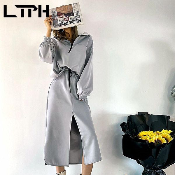 ltph senior gray two peices set turtleneck zipper pullover sweatshirt all-match casual split skirt women's sets 2020 autumn new
ltph senior gray two peices set turtleneck zipper pullover sweatshirt all-match casual split skirt women's sets 2020 autumn new