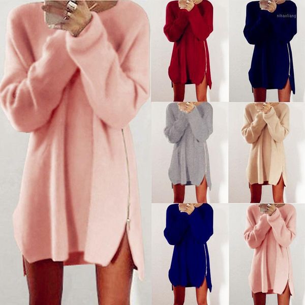 women's sweaters wholesale- women fashion mini dress zipper loose sweater cotton knit casual vintage boho pullover blouse blusas coat f, White;black
women's sweaters wholesale- women fashion mini dress zipper loose sweater cotton knit casual vintage boho pullover blouse blusas coat f, White;black