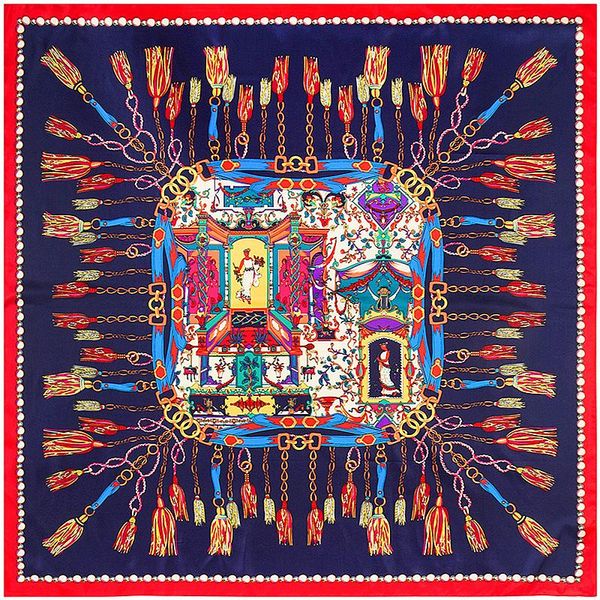 100% silk scarf women spain tassel rope muslim headscarf silk foulard female neckerchief hijab square scarves lady bandana shawl jlldsn, Black 
100% silk scarf women spain tassel rope muslim headscarf silk foulard female neckerchief hijab square scarves lady bandana shawl jlldsn, Black