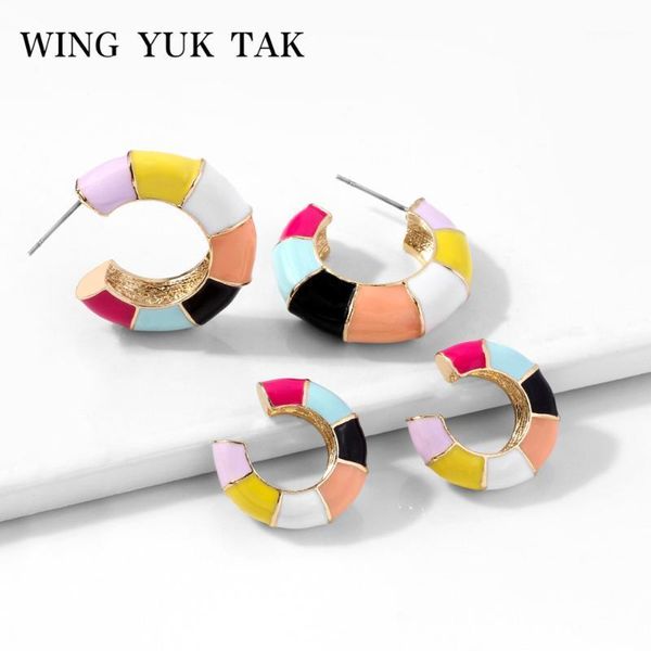 wing yuk tak 2020 new bohemia colorful enamel hoop earrings for women simple statement earrings punk fashion jewelry1, Golden;silver
wing yuk tak 2020 new bohemia colorful enamel hoop earrings for women simple statement earrings punk fashion jewelry1, Golden;silver