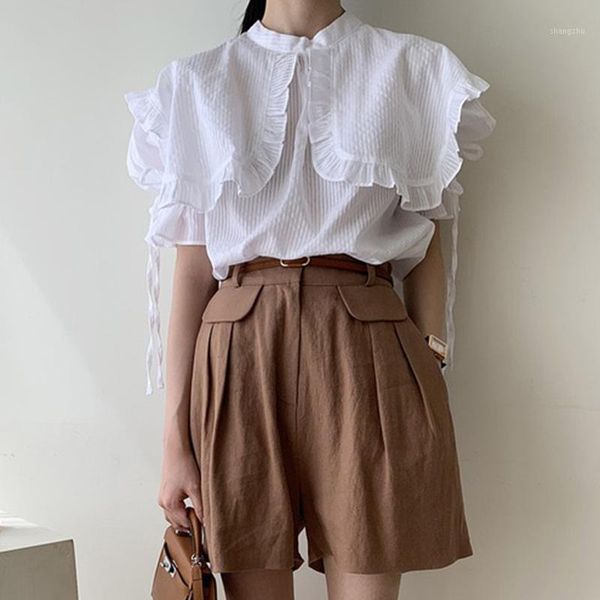2020 two piece set womens outfits summer o-neck short sleeve blouses and high waist wide leg shorts pants elegant 2 piece sets1, White
2020 two piece set womens outfits summer o-neck short sleeve blouses and high waist wide leg shorts pants elegant 2 piece sets1, White