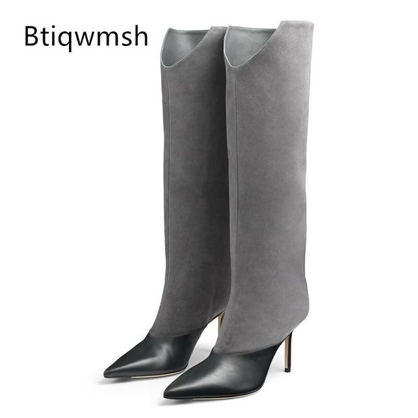 boots real suede leather knee women pointed toe thin high heels shoes woman party winter, Black
boots real suede leather knee women pointed toe thin high heels shoes woman party winter, Black