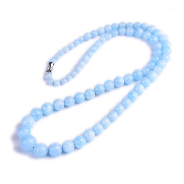 genuine natural blue aquamarine long chains necklace for women lady love gift crystal round beads fashion jewelry 5mm-12mm1, Silver
genuine natural blue aquamarine long chains necklace for women lady love gift crystal round beads fashion jewelry 5mm-12mm1, Silver