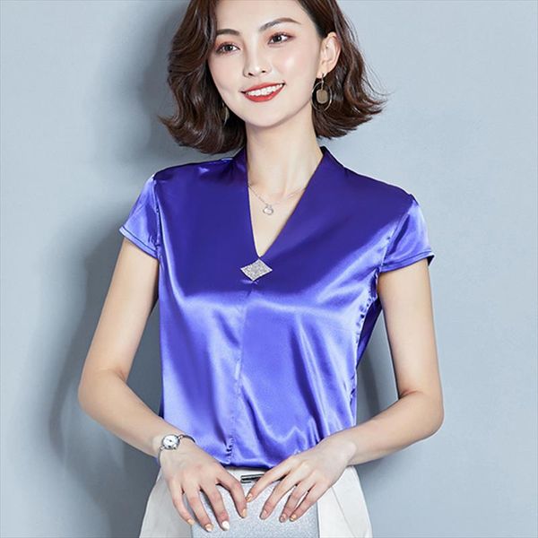 korean fashion silk women blouses satin v neck sleeveless red women shirts plus size xxxl womens and blouses, White
korean fashion silk women blouses satin v neck sleeveless red women shirts plus size xxxl womens and blouses, White