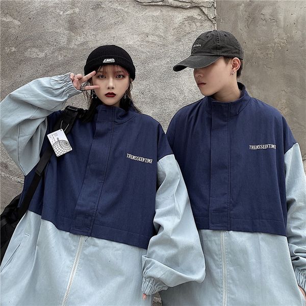 2021 men's autumn thin new winter contrast jacket lapel young clothes 7noo, Black;brown
2021 men's autumn thin new winter contrast jacket lapel young clothes 7noo, Black;brown