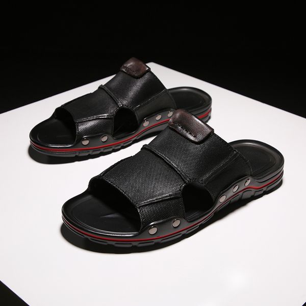 will slippers 2019 breathless see men sandals in the open air genuine leather male beach shoes 795e, Black;brown
will slippers 2019 breathless see men sandals in the open air genuine leather male beach shoes 795e, Black;brown