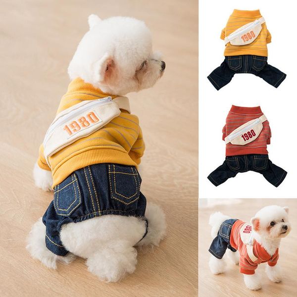 dog apparel winter clothes pets outfits coat jacket for dogs warm denim hyd88
