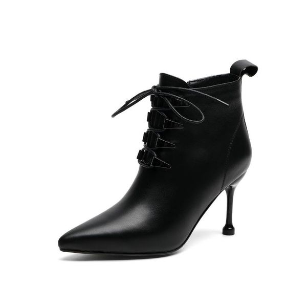 boots 2021 fashion brand women 100% leather ankle high heels ladies shoes woman party dancing pumps basic, Black
boots 2021 fashion brand women 100% leather ankle high heels ladies shoes woman party dancing pumps basic, Black