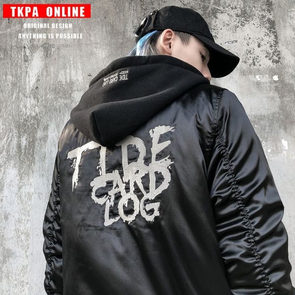 tkpa fashionable brand high street dark jacket pilot men's jacket ma1 hip-hop thickened bright punk casual couple's coat, Black;brown
tkpa fashionable brand high street dark jacket pilot men's jacket ma1 hip-hop thickened bright punk casual couple's coat, Black;brown