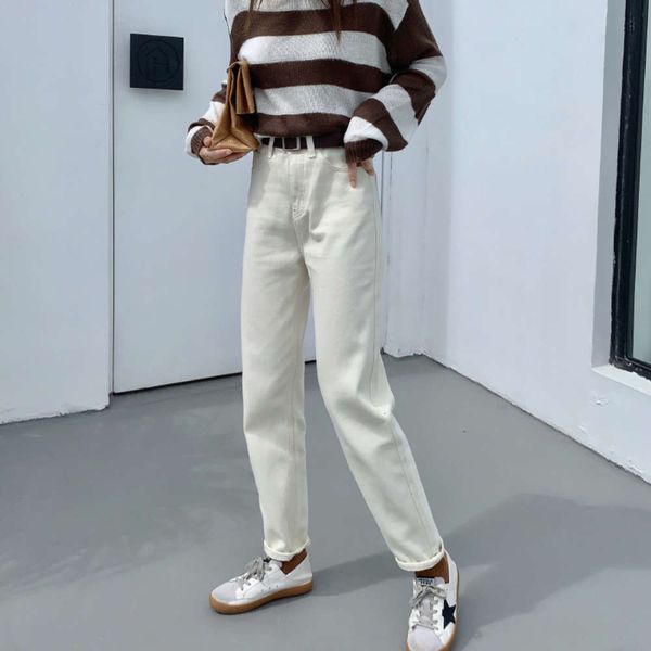 net red jeans women's autumn and winter 2020 new korean leisure simple style waist straight pants + belt, Blue
net red jeans women's autumn and winter 2020 new korean leisure simple style waist straight pants + belt, Blue