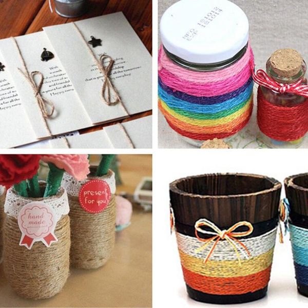 50m colorful jute twine string packing rope colored twine cord for diy decorative papercrafting frame wall decoration, Black;white
50m colorful jute twine string packing rope colored twine cord for diy decorative papercrafting frame wall decoration, Black;white