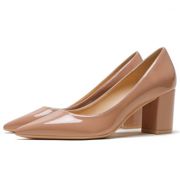 dress shoes patent genuine leather pumps casual slip-on 6cm high square heels spring autumn women ladies 2021 e01091, Black
dress shoes patent genuine leather pumps casual slip-on 6cm high square heels spring autumn women ladies 2021 e01091, Black