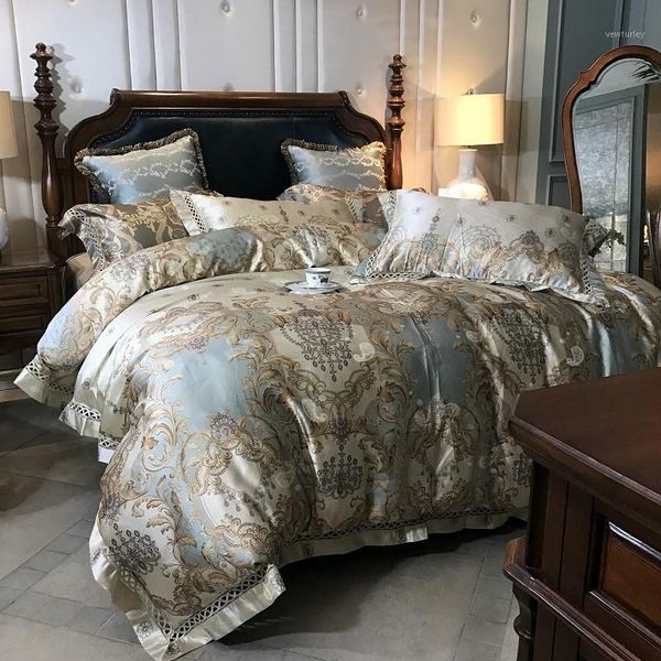 bedding sets european 120s satin silk jacquard set king duvet cover egyptian cotton bed linen fitted sheet pillowcases1
bedding sets european 120s satin silk jacquard set king duvet cover egyptian cotton bed linen fitted sheet pillowcases1