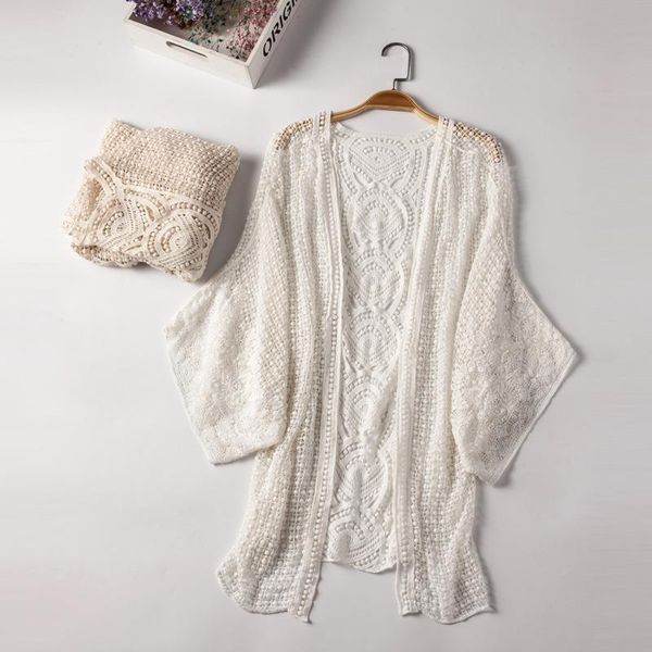 blvyisla crochet lace openwork shawl beach swimsuit cover up women summer beachwear cardigan cover-ups, White;black
blvyisla crochet lace openwork shawl beach swimsuit cover up women summer beachwear cardigan cover-ups, White;black
