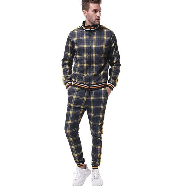 2021 sell like cakes men's track suit 3d printing splicing sportswear lattice two-piece gym clothes men autumn casual wear3x, Gray
2021 sell like cakes men's track suit 3d printing splicing sportswear lattice two-piece gym clothes men autumn casual wear3x, Gray