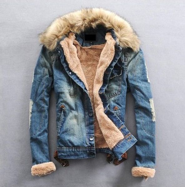 winter warm fleece mens denim fur casual solid cotton jeans coat and jacket men outerwear kg-1656, Black;brown
winter warm fleece mens denim fur casual solid cotton jeans coat and jacket men outerwear kg-1656, Black;brown