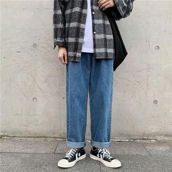 spring autumn 2020 fashion denim jeans men's retro trend korean youth hong kong style loose straight wide leg harem pants1, Blue
spring autumn 2020 fashion denim jeans men's retro trend korean youth hong kong style loose straight wide leg harem pants1, Blue