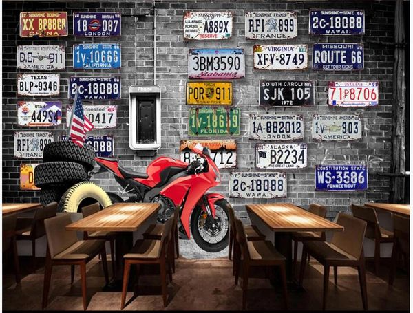 3d wallpaper custom p mural nostalgic retro brick wall license plate motorcycle home decor 3d wall murals wallpaper in the living room
3d wallpaper custom p mural nostalgic retro brick wall license plate motorcycle home decor 3d wall murals wallpaper in the living room