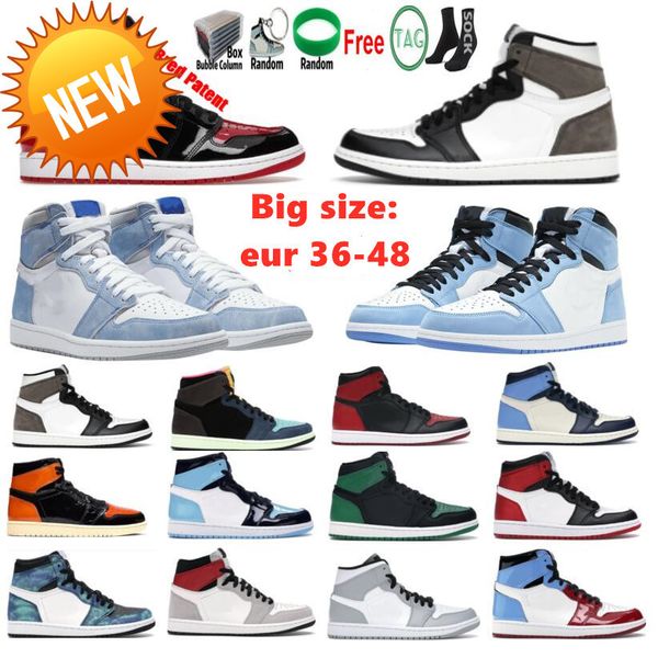 1s mens basketball shoes 1 patent bred university blue black banned shadow hyper royal dark mocha silver toe court purple white sneakers w
1s mens basketball shoes 1 patent bred university blue black banned shadow hyper royal dark mocha silver toe court purple white sneakers w