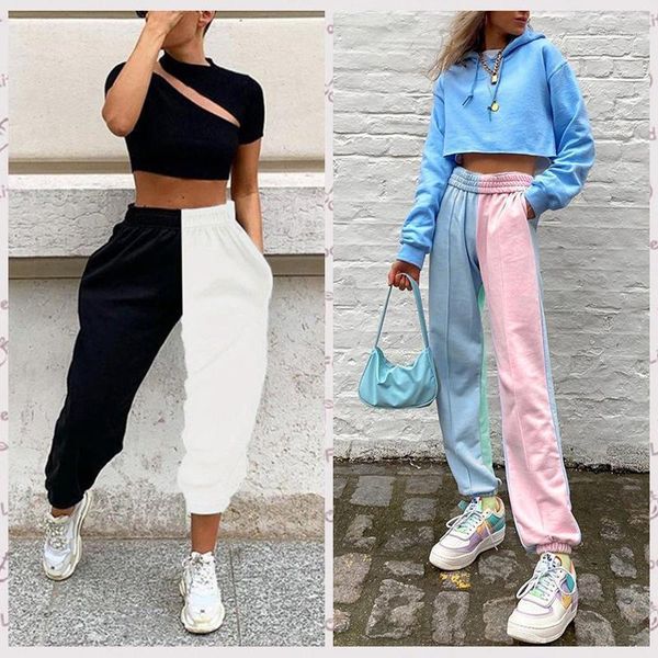 fashion 2020 spring street women's wear ins style black and white color contrast casual pants1, Black;white
fashion 2020 spring street women's wear ins style black and white color contrast casual pants1, Black;white