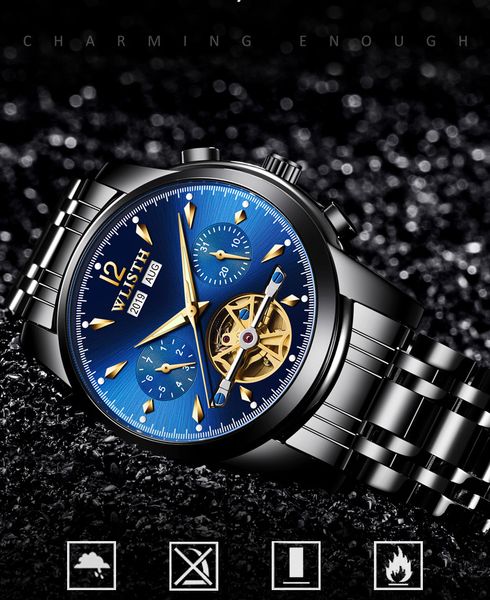 mens watches luxury automatic mechanical luxury watch men sports wristwatch male reloj hombre tourbillon montre homme, Slivery;brown
mens watches luxury automatic mechanical luxury watch men sports wristwatch male reloj hombre tourbillon montre homme, Slivery;brown