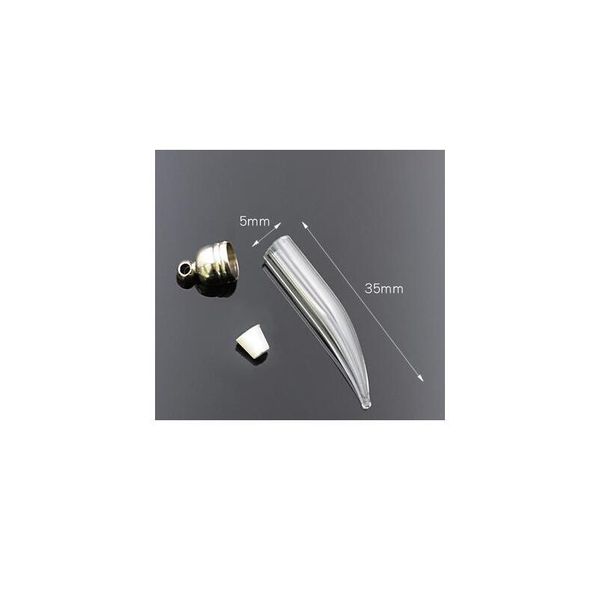 200pcs/lot 35x5mm mini empty pepper fang teeth glass vial pendant, glass pendant perfume oil necklace charm jewelry jllonc, Black
200pcs/lot 35x5mm mini empty pepper fang teeth glass vial pendant, glass pendant perfume oil necklace charm jewelry jllonc, Black