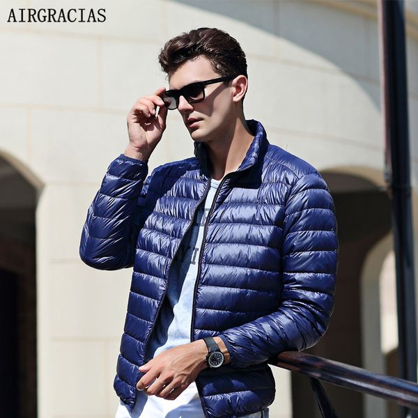 airgracias men down jacket light thin 90% white duck down jacket men parka casual outer coat doudoune homme 201114, Black
airgracias men down jacket light thin 90% white duck down jacket men parka casual outer coat doudoune homme 201114, Black