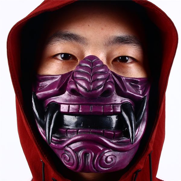costume accessories japan oni demon half face latex mask props halloween horror party fancy dress costume accessories, Silver
costume accessories japan oni demon half face latex mask props halloween horror party fancy dress costume accessories, Silver