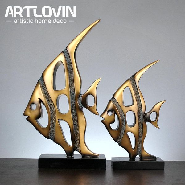 decorative objects & figurines large size handmade bronze gold resin fish figurine for wedding ornaments modern home decoration
decorative objects & figurines large size handmade bronze gold resin fish figurine for wedding ornaments modern home decoration