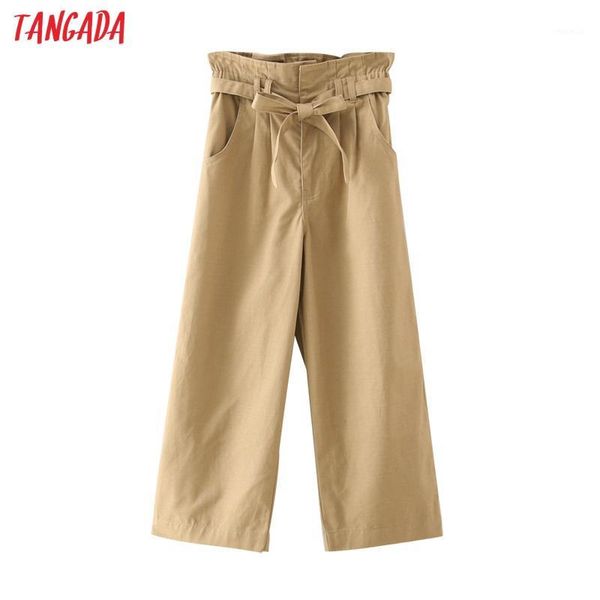 tangada fashion women khaki paper bag pants trousers with slash pockets high wasit crop pants pantalon 4t341, Black;white
tangada fashion women khaki paper bag pants trousers with slash pockets high wasit crop pants pantalon 4t341, Black;white