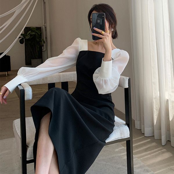 2021 new retro black autumn plus size (-2xl) female long dress lower 6mrt, Black;gray
2021 new retro black autumn plus size (-2xl) female long dress lower 6mrt, Black;gray