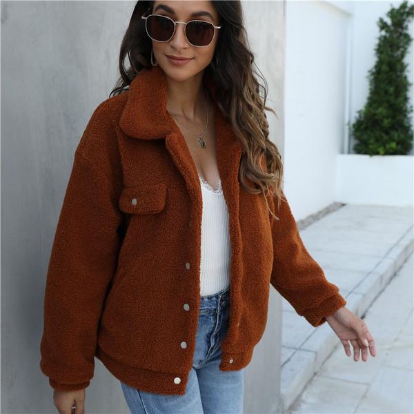 elegant faux fur coat women 2021 winter warm soft zipper fur jacket female overcoat pocket casual teddy outwear, Black;brown
elegant faux fur coat women 2021 winter warm soft zipper fur jacket female overcoat pocket casual teddy outwear, Black;brown
