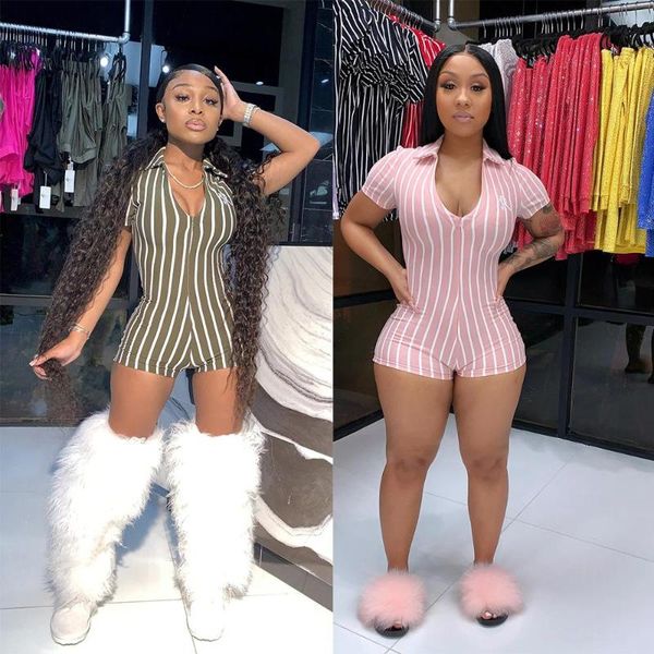 women's jumpsuits & rompers fashion stripe front and back invisible zipper stretch lapel short sleeve tight sports jumpsuit shorts, Black;white
women's jumpsuits & rompers fashion stripe front and back invisible zipper stretch lapel short sleeve tight sports jumpsuit shorts, Black;white