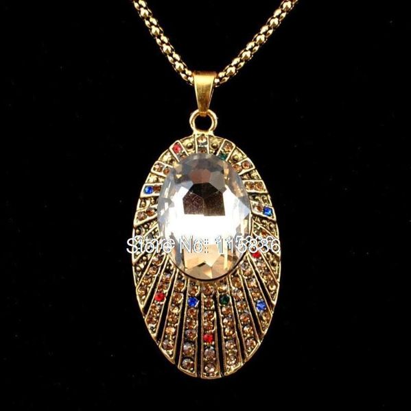 pendant necklaces 2021 fashion rhinestone crystal necklace antique gold oval sweater chain women vintage jewelry, Silver
pendant necklaces 2021 fashion rhinestone crystal necklace antique gold oval sweater chain women vintage jewelry, Silver