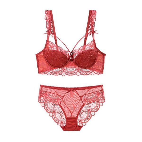 bras sets big size 70-95 abcde cotton thin cup lace bra and panty set transparent hollow out underwear ultra-thin lingerie, Red;black
bras sets big size 70-95 abcde cotton thin cup lace bra and panty set transparent hollow out underwear ultra-thin lingerie, Red;black