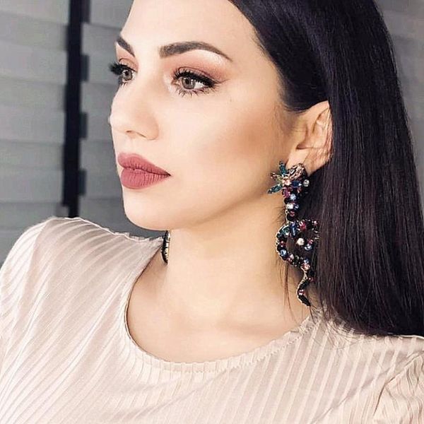 dangle & chandelier fashion women multicolors crystal snake charm earrings jewelry maxi lady's statement accessories, Silver
dangle & chandelier fashion women multicolors crystal snake charm earrings jewelry maxi lady's statement accessories, Silver