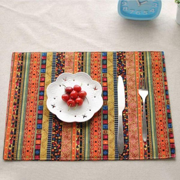 ethnic style distinctive cotton linen table mat colored geometric stripes two-layer rectangle non-slip insulation placemat decor1
ethnic style distinctive cotton linen table mat colored geometric stripes two-layer rectangle non-slip insulation placemat decor1