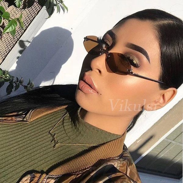 sunglasses vintage hexagon samll rimless women brand designer cat eye sun glasses retro red yellow eyewear ladies uv400, White;black
sunglasses vintage hexagon samll rimless women brand designer cat eye sun glasses retro red yellow eyewear ladies uv400, White;black