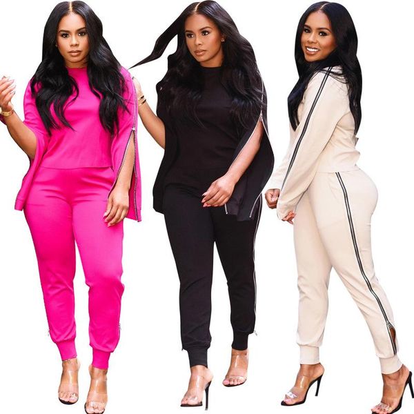 81y8051 autumn winter women casual fashion outdoor home solid sports zipper split two piece set tracksuit sweatsuit outfits hot, Gray
81y8051 autumn winter women casual fashion outdoor home solid sports zipper split two piece set tracksuit sweatsuit outfits hot, Gray