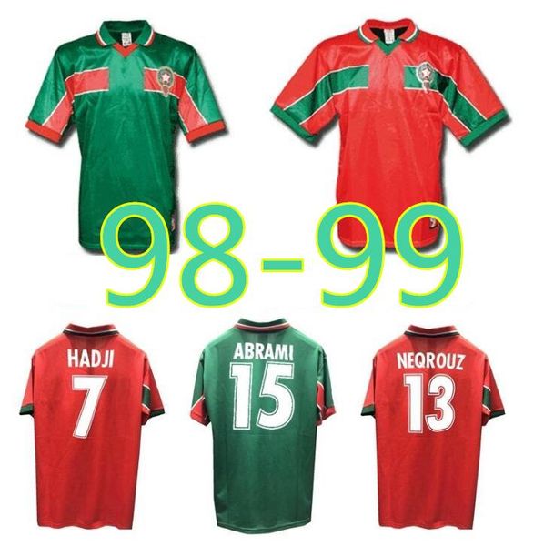 1998 morocco retro soccer jersey 98 99 maroc home away hadji bassir ouakili neqrouz abrami vintage classic old football shirt, Black;yellow
1998 morocco retro soccer jersey 98 99 maroc home away hadji bassir ouakili neqrouz abrami vintage classic old football shirt, Black;yellow
